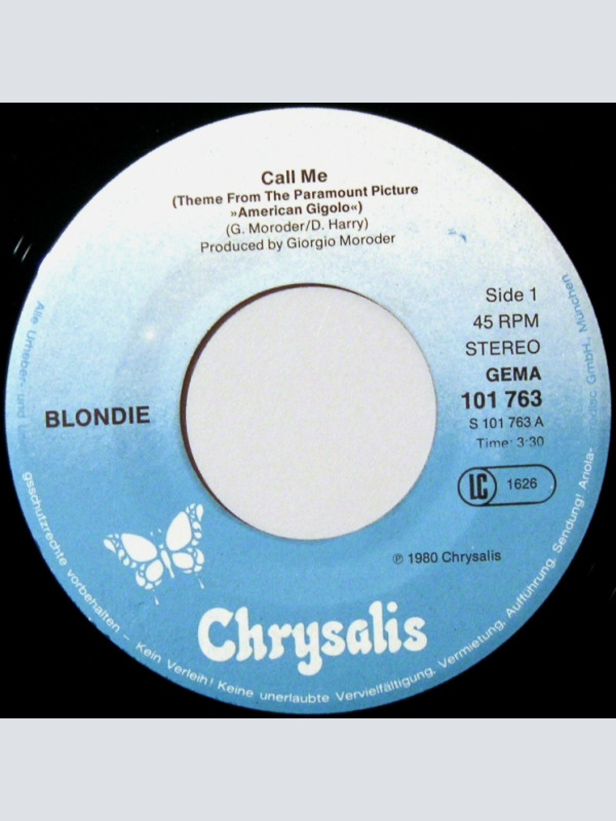 Vinyl / Blondie - Call Me