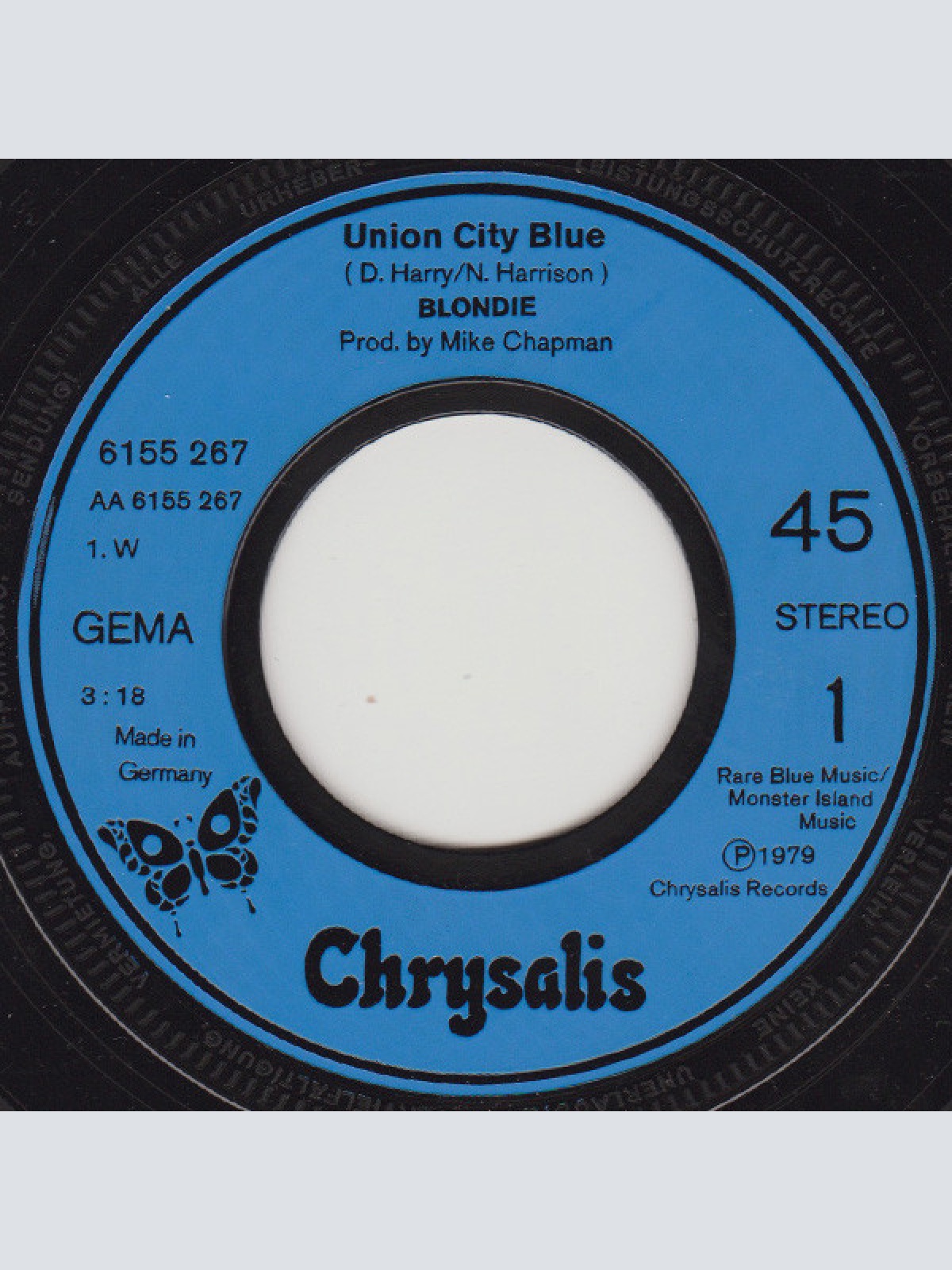 Vinyl / Blondie - Union City Blue