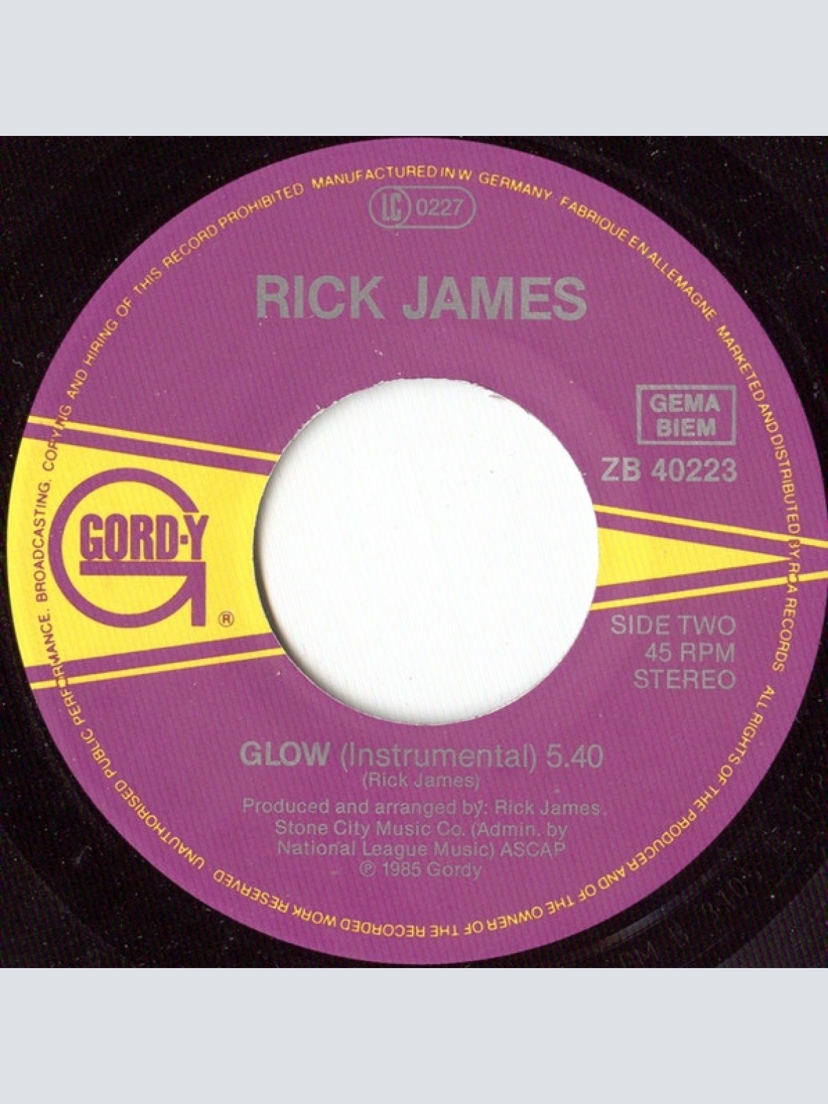Vinyl / Rick James - Glow