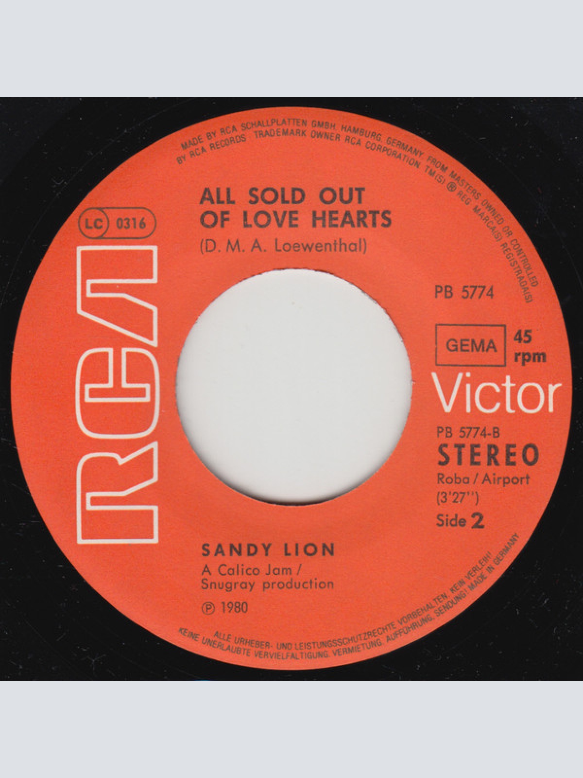 Vinyl / Sandy Lion - Saturday Samba