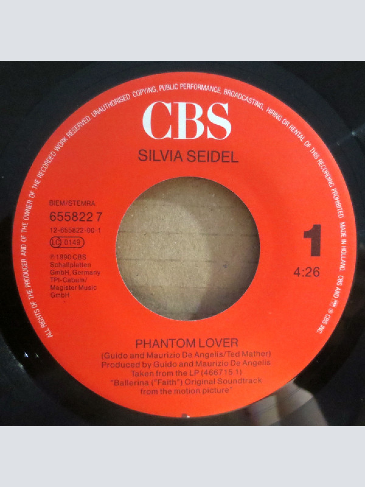 Vinyl / Silvia Seidel - Phantom Lover / You're Wrong