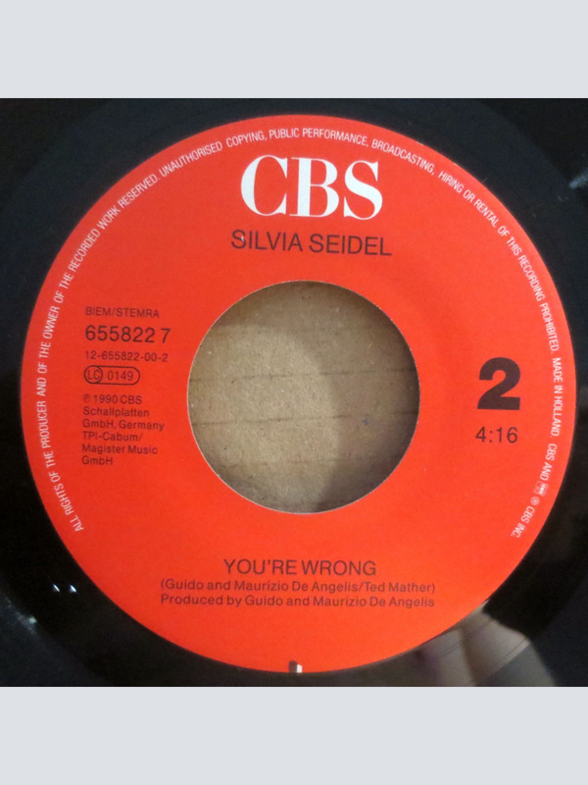 Vinyl / Silvia Seidel - Phantom Lover / You're Wrong