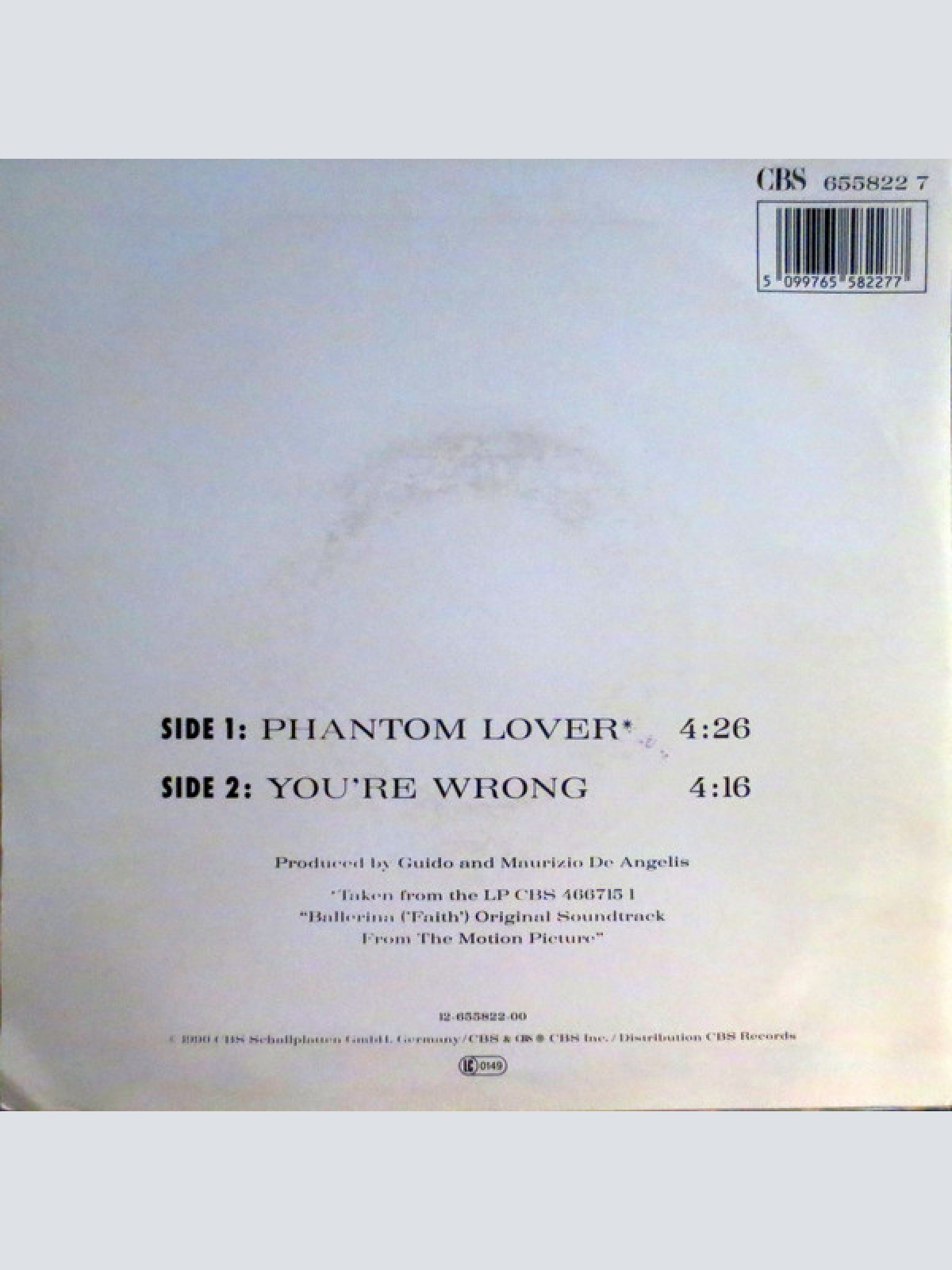 Vinyl / Silvia Seidel - Phantom Lover / You're Wrong