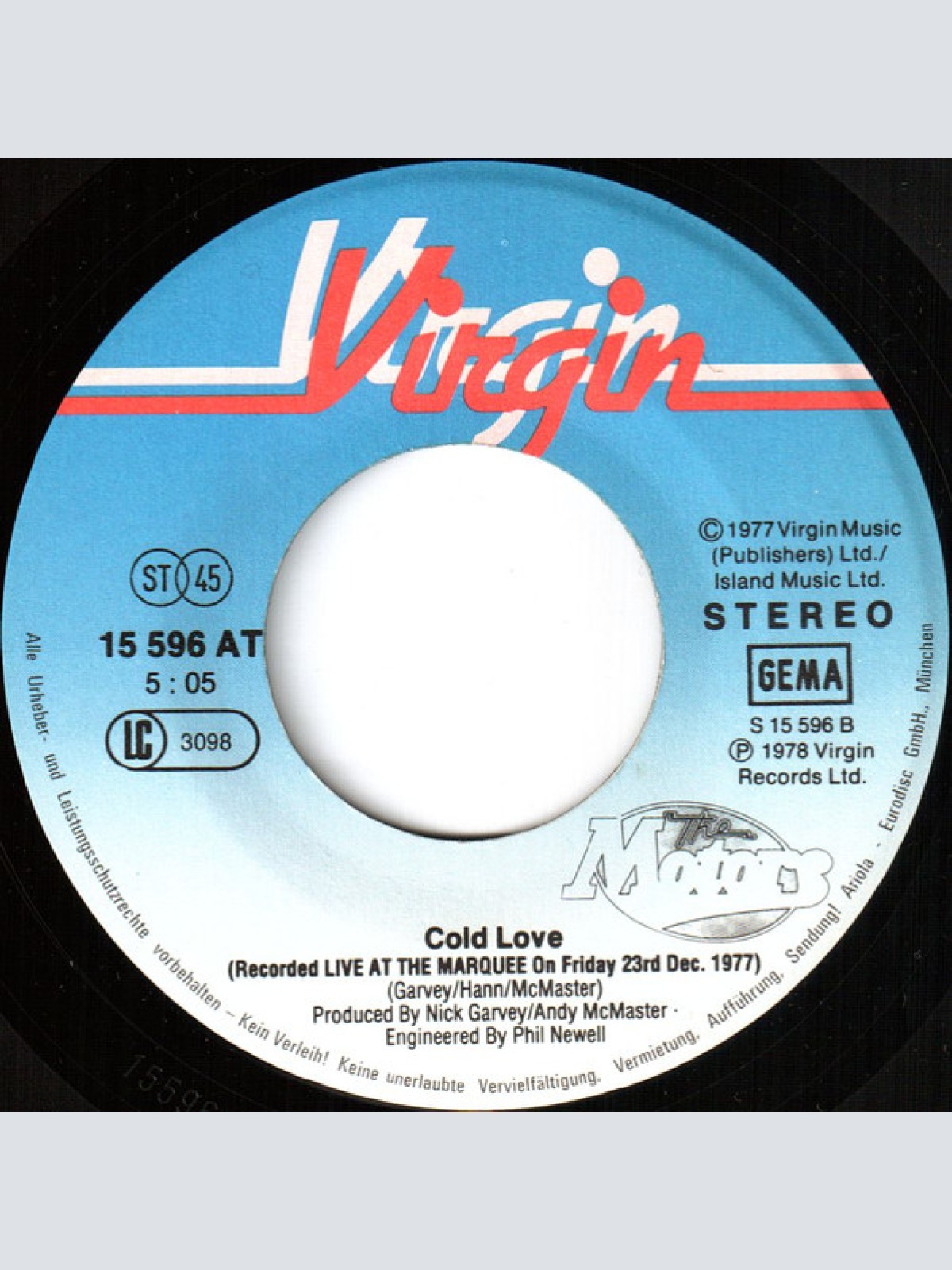 Vinyl / The Motors - Airport