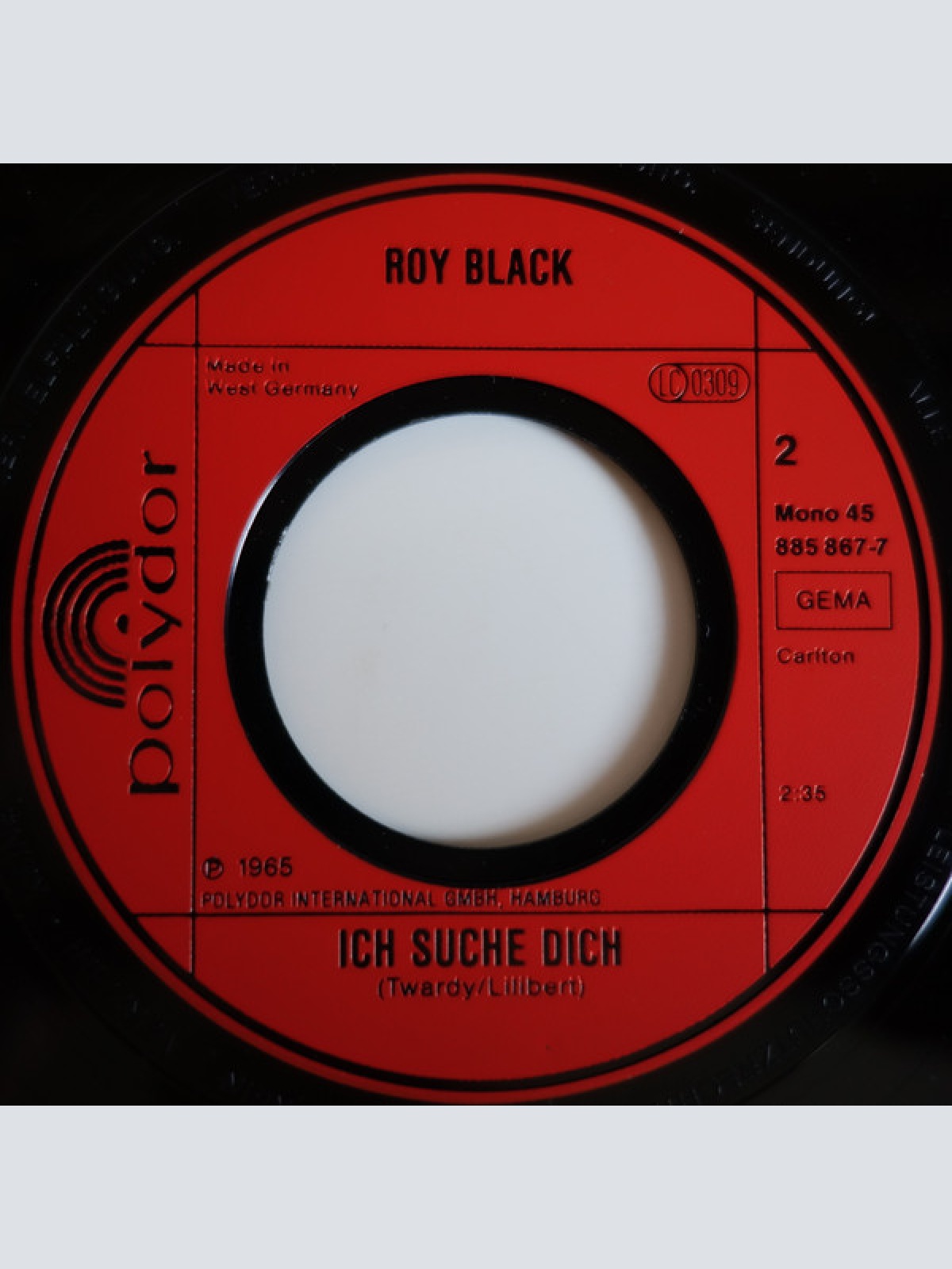 Vinyl / Roy Black - Ganz In Weiss
