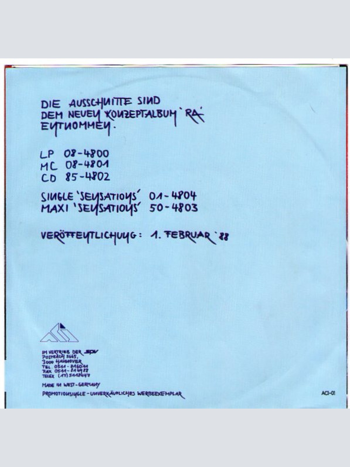 Vinyl / Eloy - Ra (Eine Weihnachtsüberraschung Für Unsere Handels- Und Medienpartner)