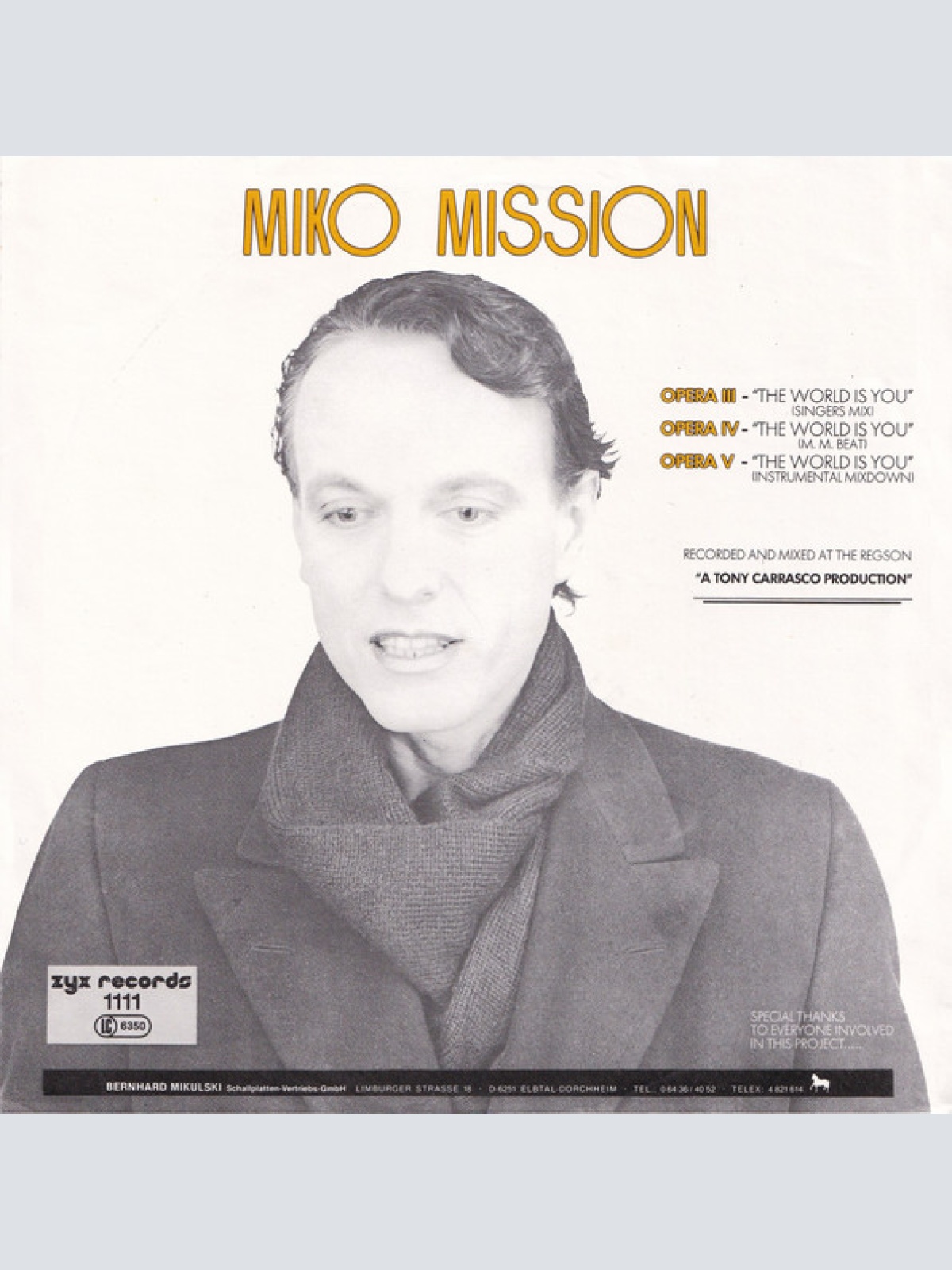 Vinyl / Miko Mission - The World Is You