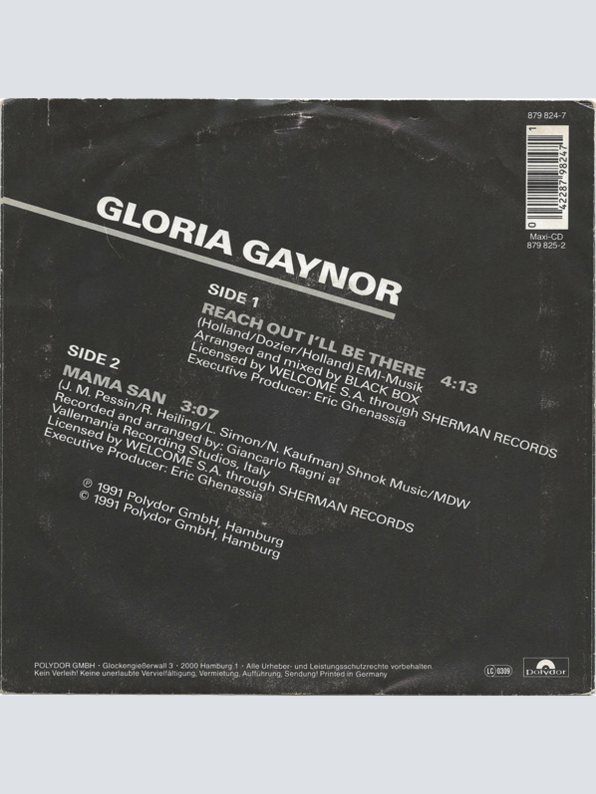Vinyl / Gloria Gaynor - Reach Out I'll Be There (Arranged+Mixed By Black Box)
