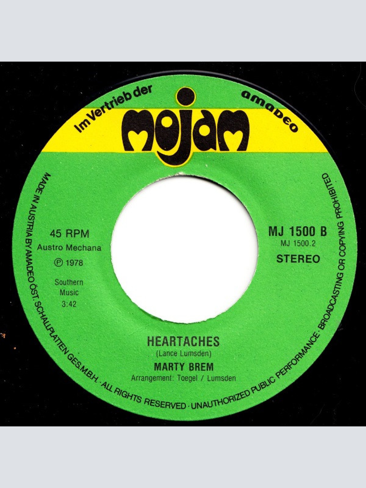 Vinyl / Marty Brem - El Dorado