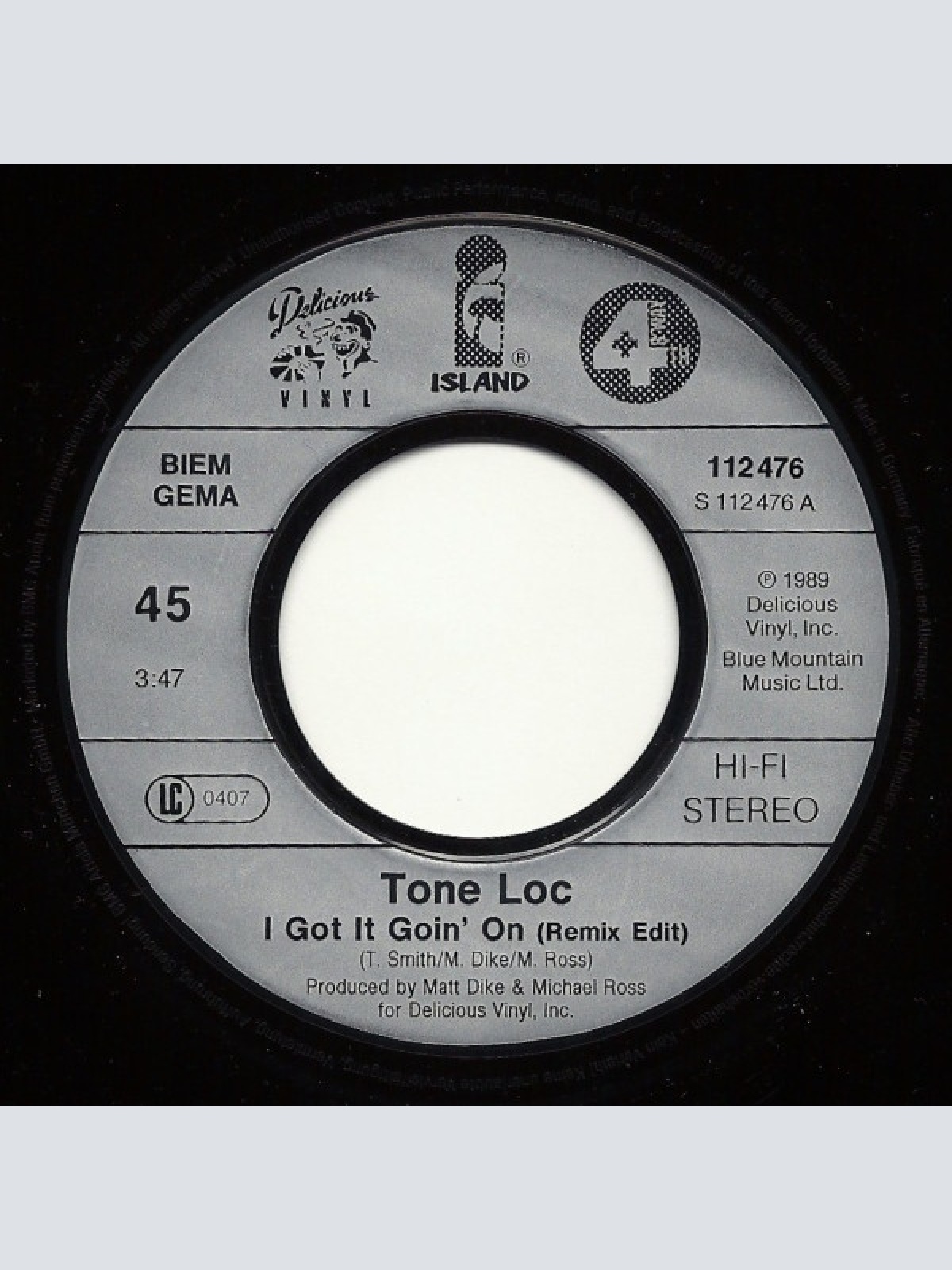 Vinyl / Tone-Loc* - I Got It Goin' On