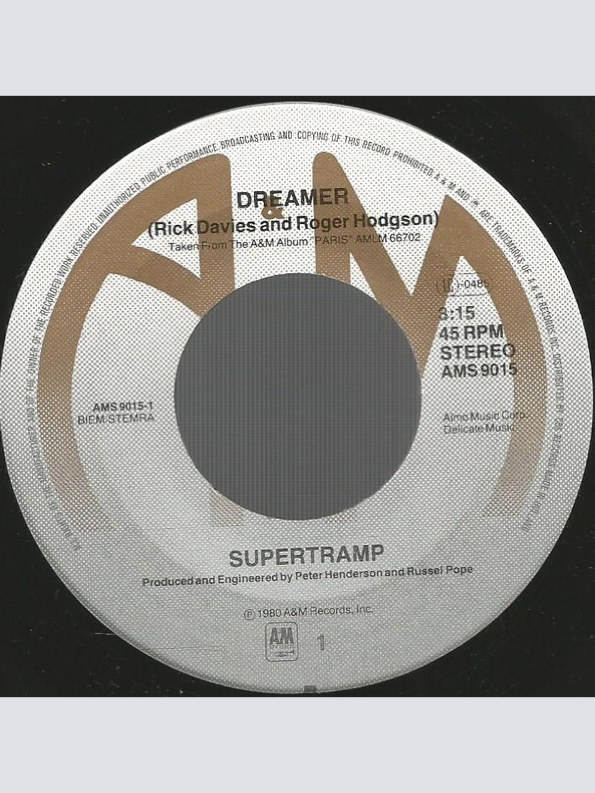 Vinyl / Supertramp - Dreamer