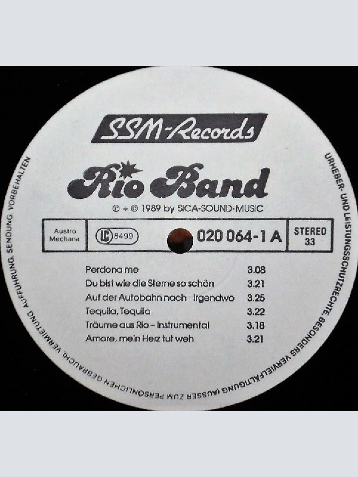 Vinyl / Rio Band (2) - Immer Wenn Ich Deine Nähe Spür'