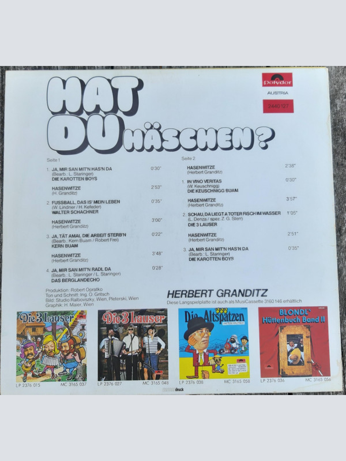 Vinyl / Herbert Granditz - Hat Du Häschen?