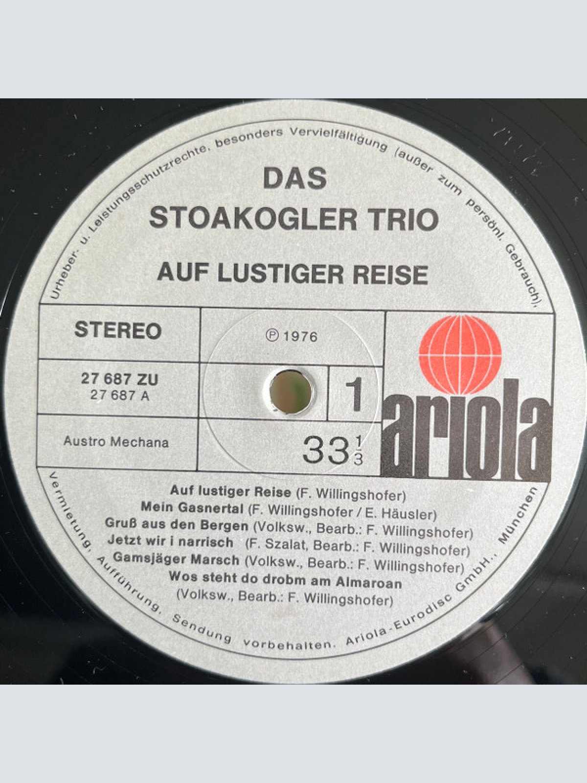 Vinyl / Das Stoakogler Trio* - Auf Lustiger Reise