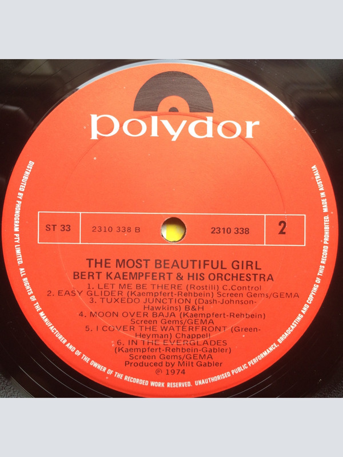 Vinyl / Bert Kaempfert - The Most Beautiful Girl