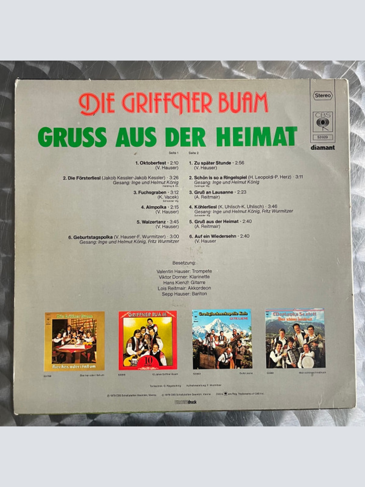 Vinyl / Die Griffner Buam* - Gruss Aus Der Heimat