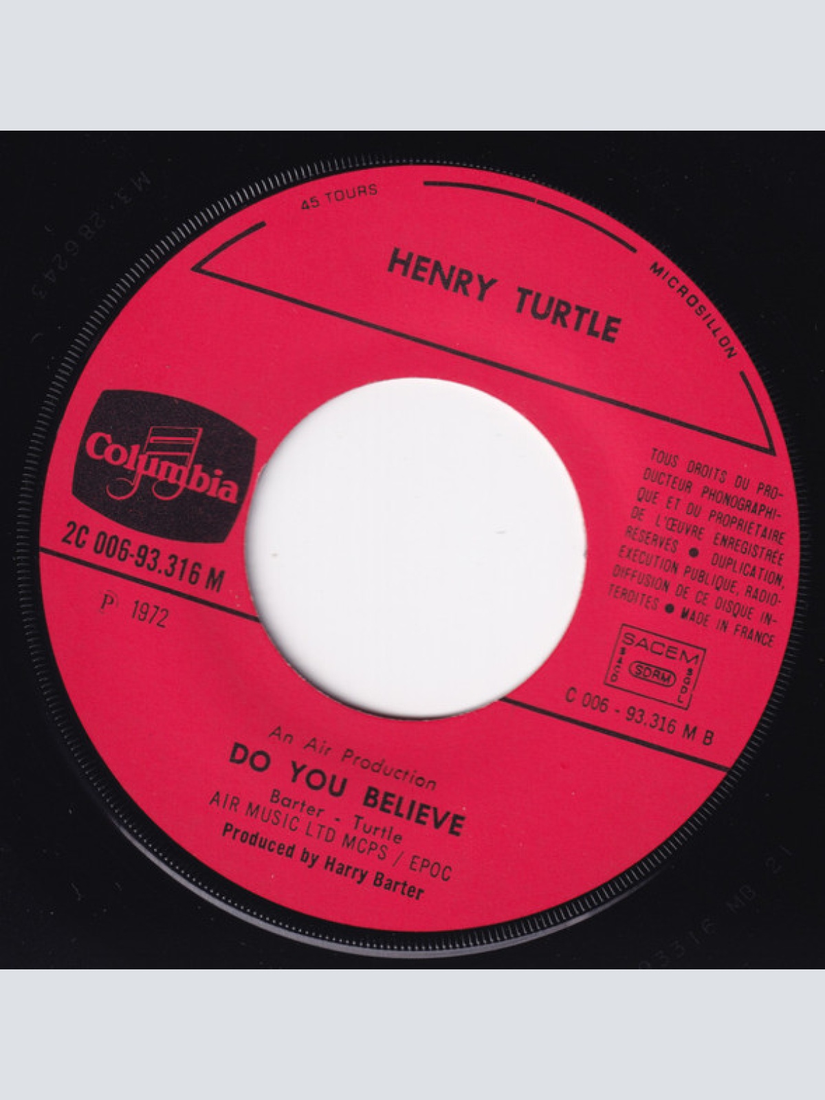 Vinyl / Henry Turtle - You Turned Your Back And Walked Away