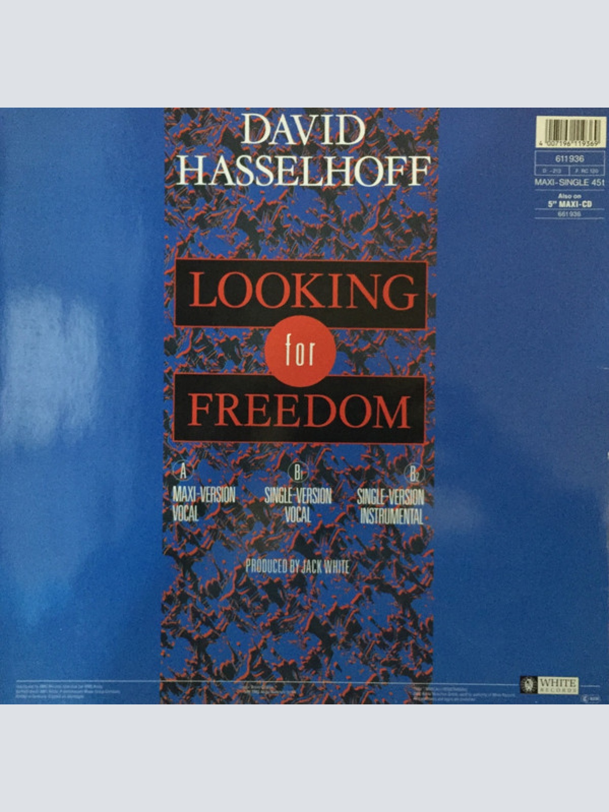 Vinyl / David Hasselhoff - Looking For Freedom
