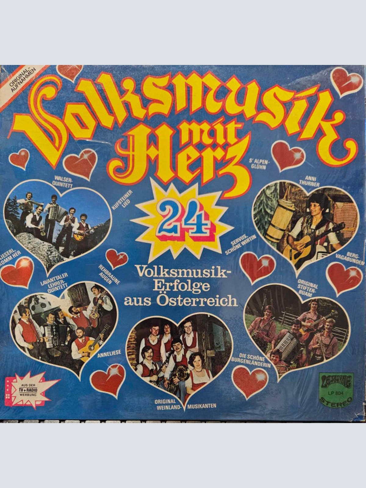 Vinyl / Various - Volksmusik Mit Herz - 24 Volksmusik-Erfolge Aus Österreich