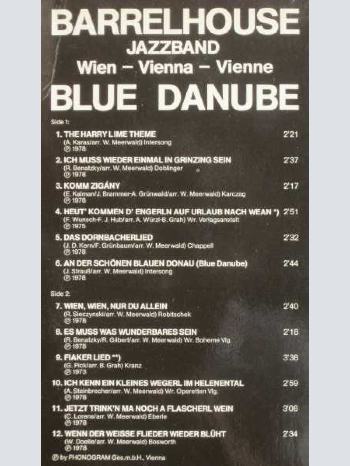Vinyl / Barrelhouse Jazzband (2) - Blue Danube
