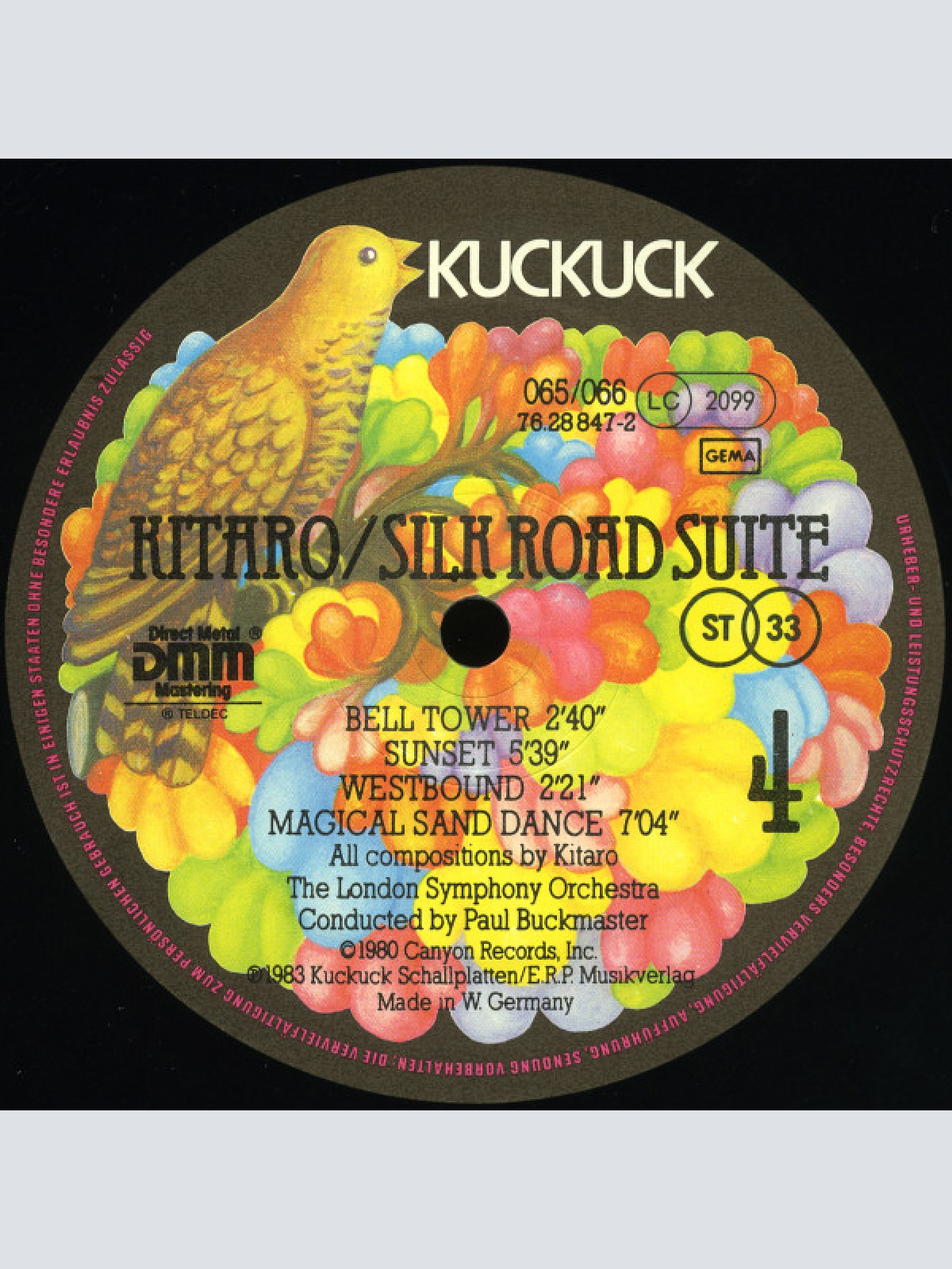 Vinyl / Kitaro, London Symphony Orchestra, Paul Buckmaster - Silk Road Suite
