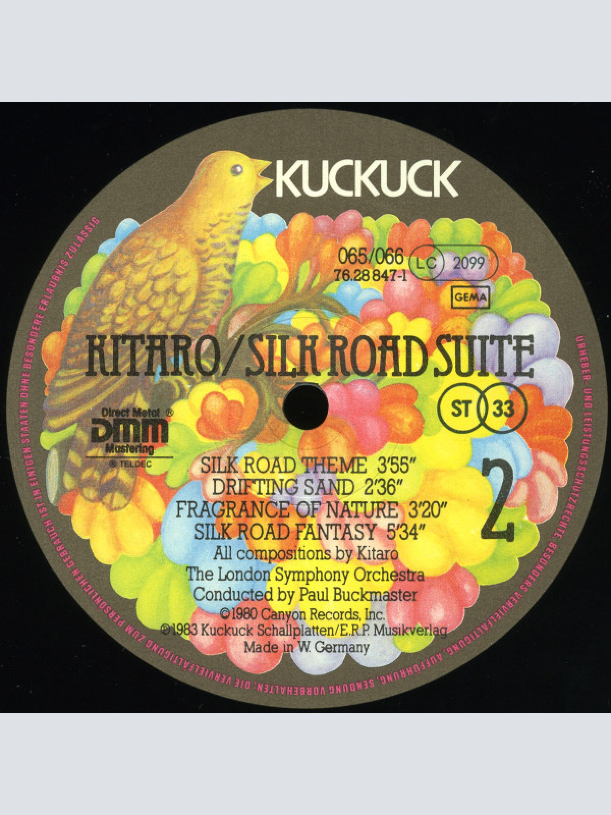 Vinyl / Kitaro, London Symphony Orchestra, Paul Buckmaster - Silk Road Suite