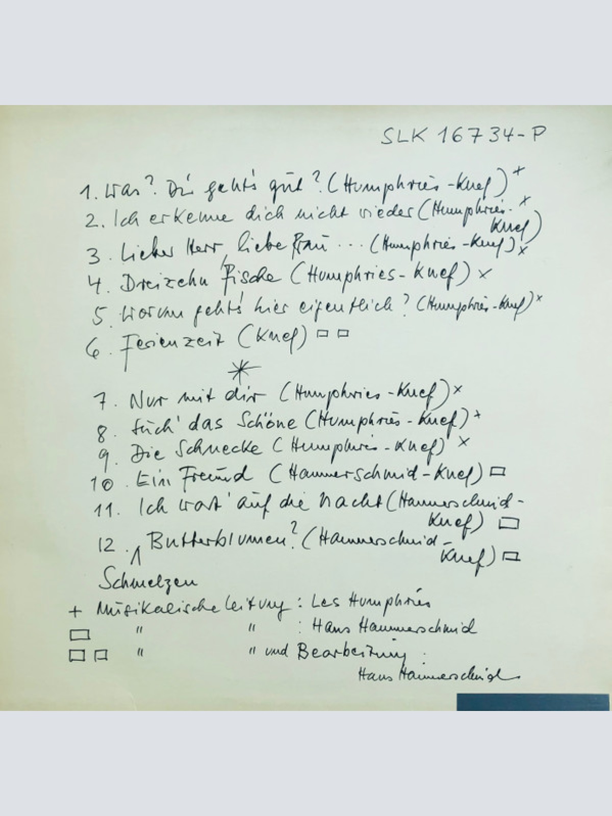 Vinyl / Hilde Knef* - Worum Geht's Hier Eigentlich?