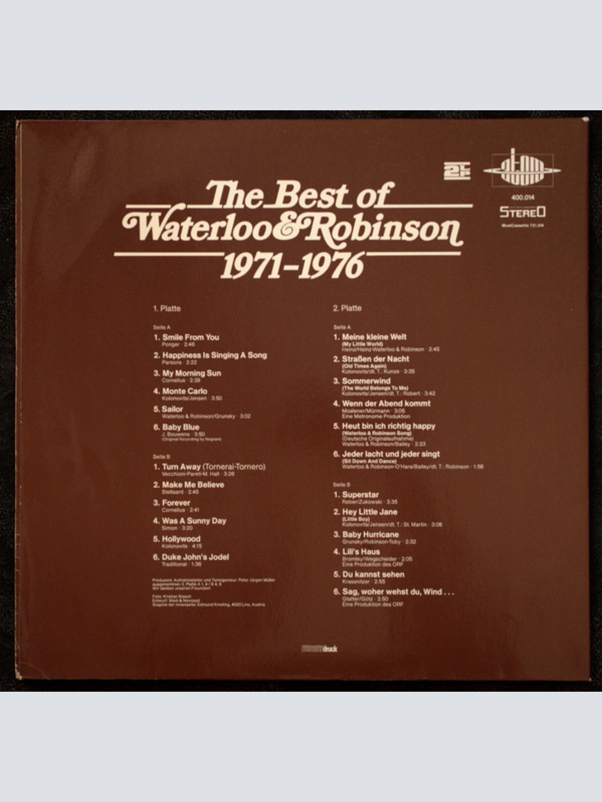Vinyl / Waterloo & Robinson - The Best Of Waterloo & Robinson 1971 - 1976