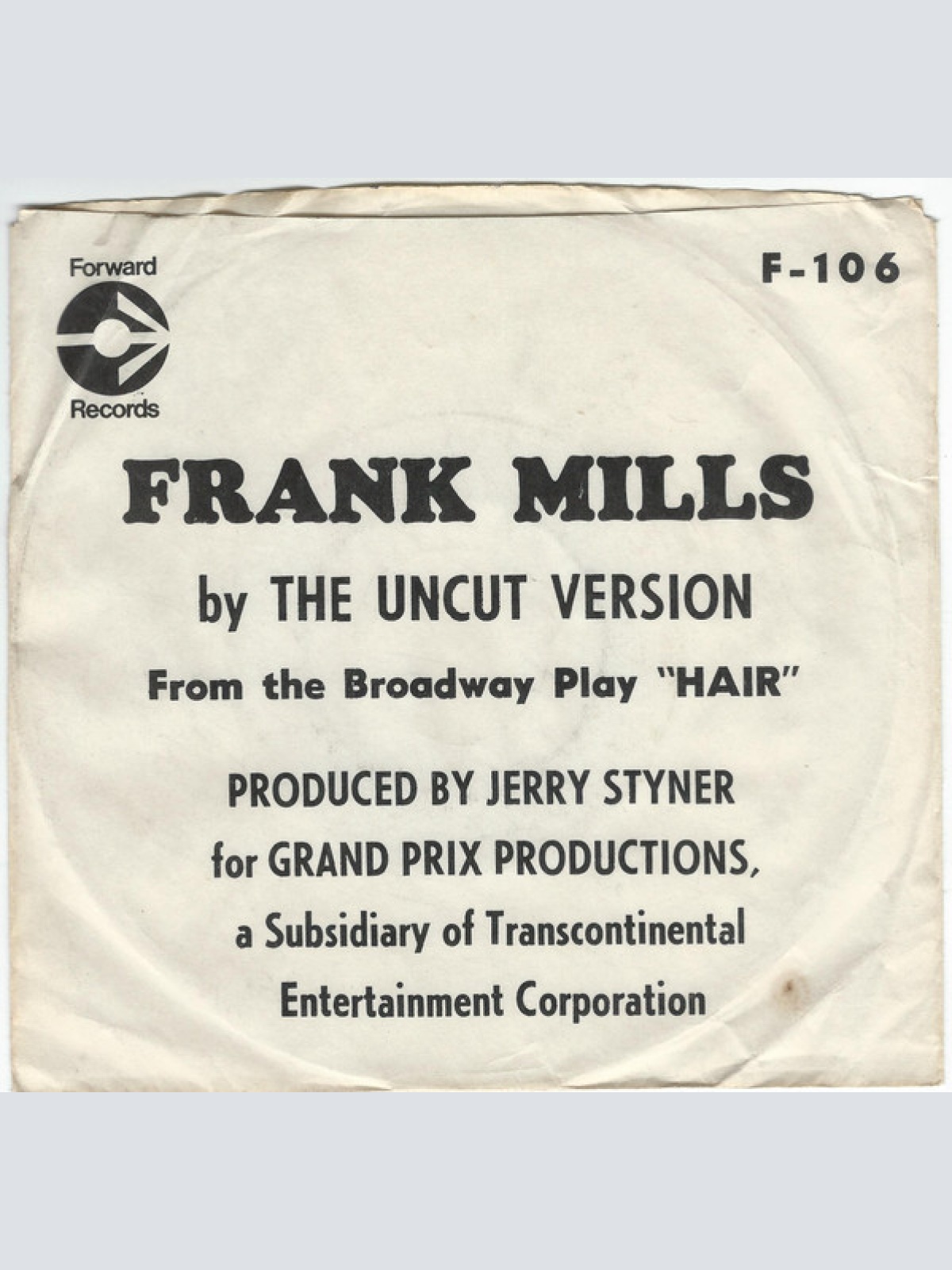 Vinyl / The Uncut Version - Frank Mills