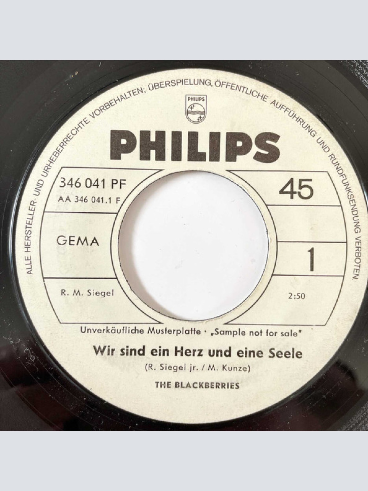 Vinyl / The Blackberries (2) - Wir Sind Ein Herz Und Eine Seele