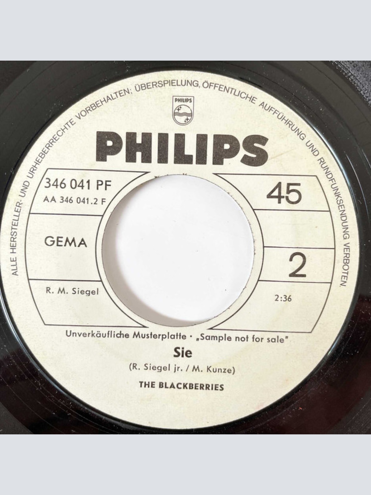 Vinyl / The Blackberries (2) - Wir Sind Ein Herz Und Eine Seele