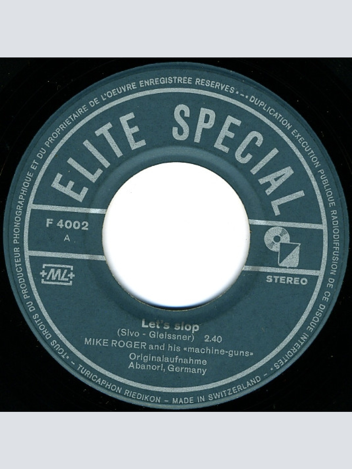 Vinyl / Mike Roger And His Machine-Guns - Let's Slop / Dance The Slop With Me