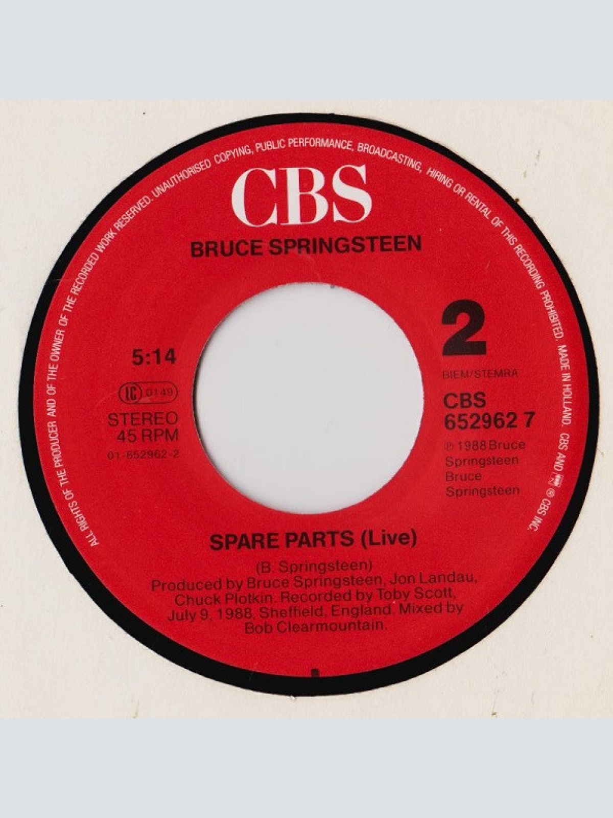 Vinyl / Bruce Springsteen - Spare Parts