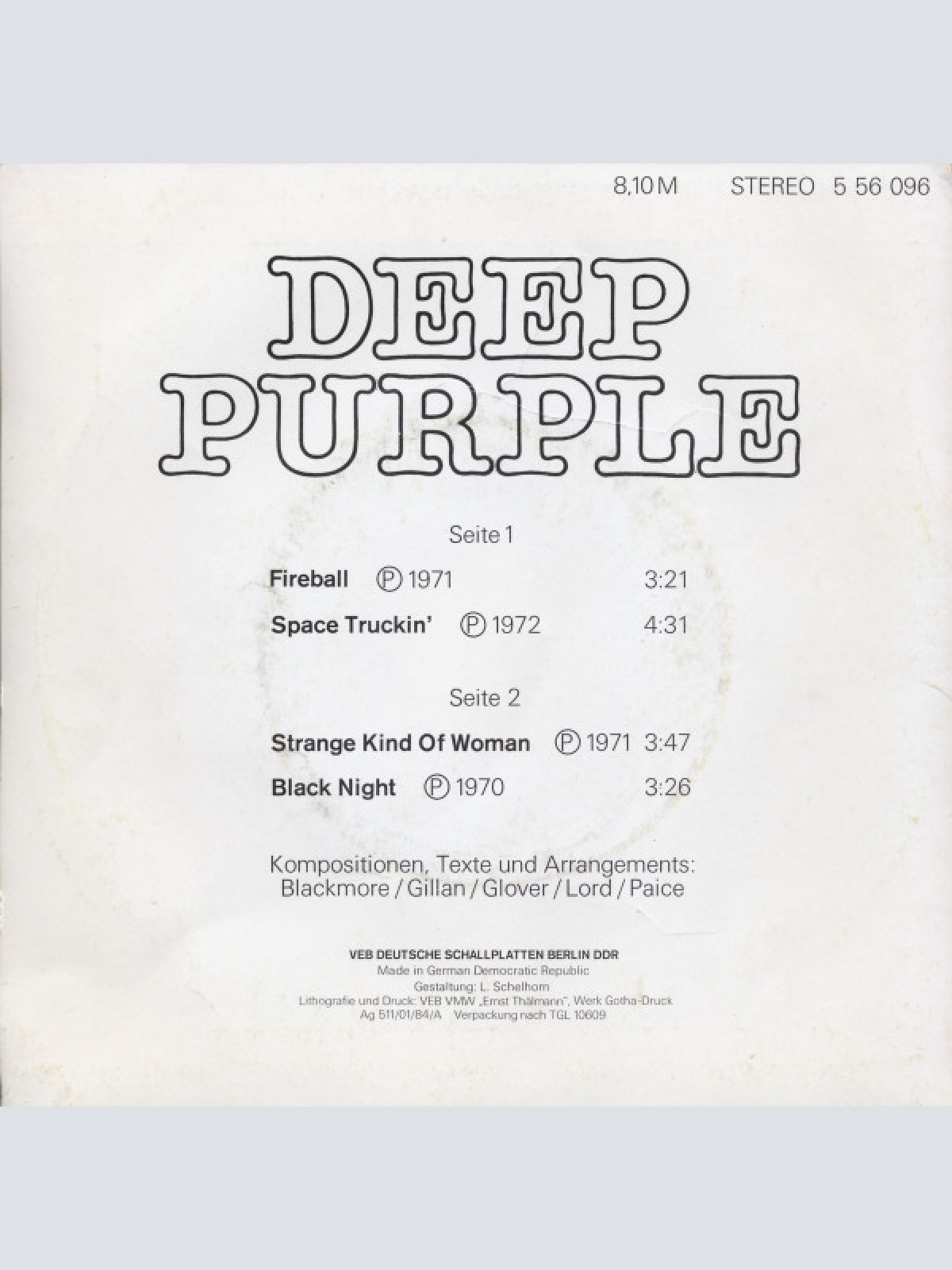 Vinyl / Deep Purple - Deep Purple