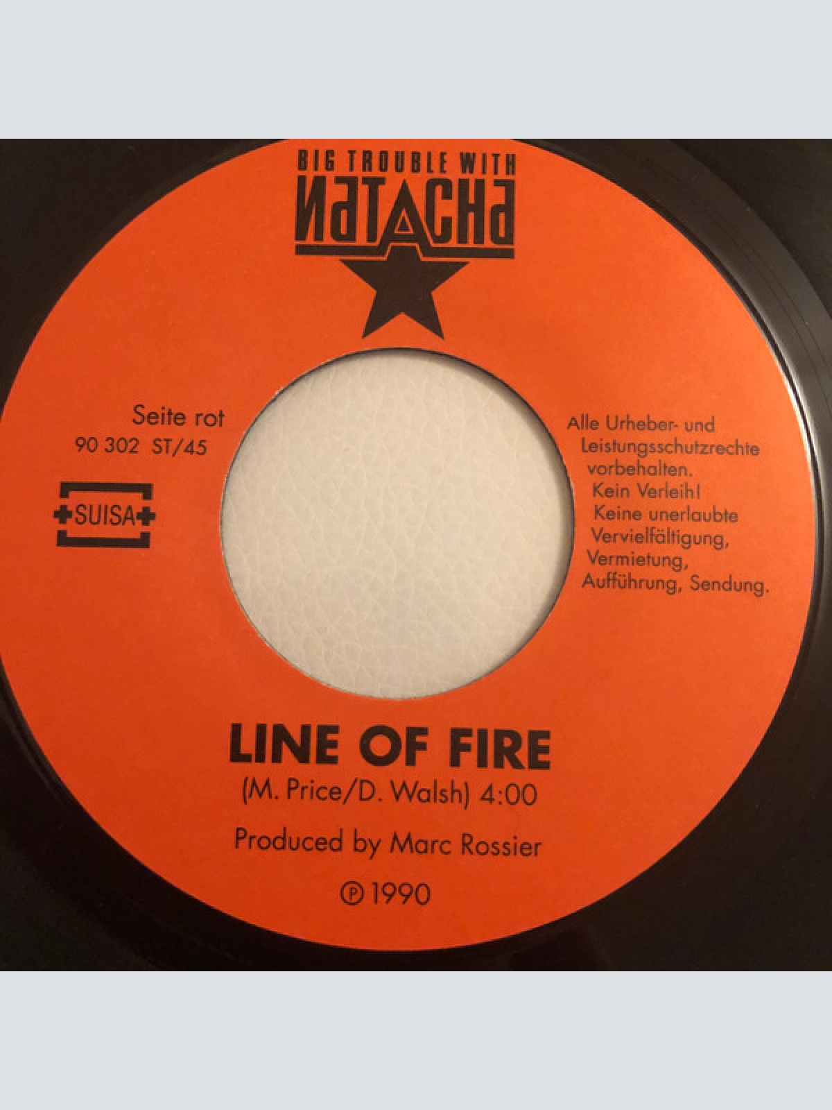 Vinyl / Big Trouble With Natacha - Line Of Fire