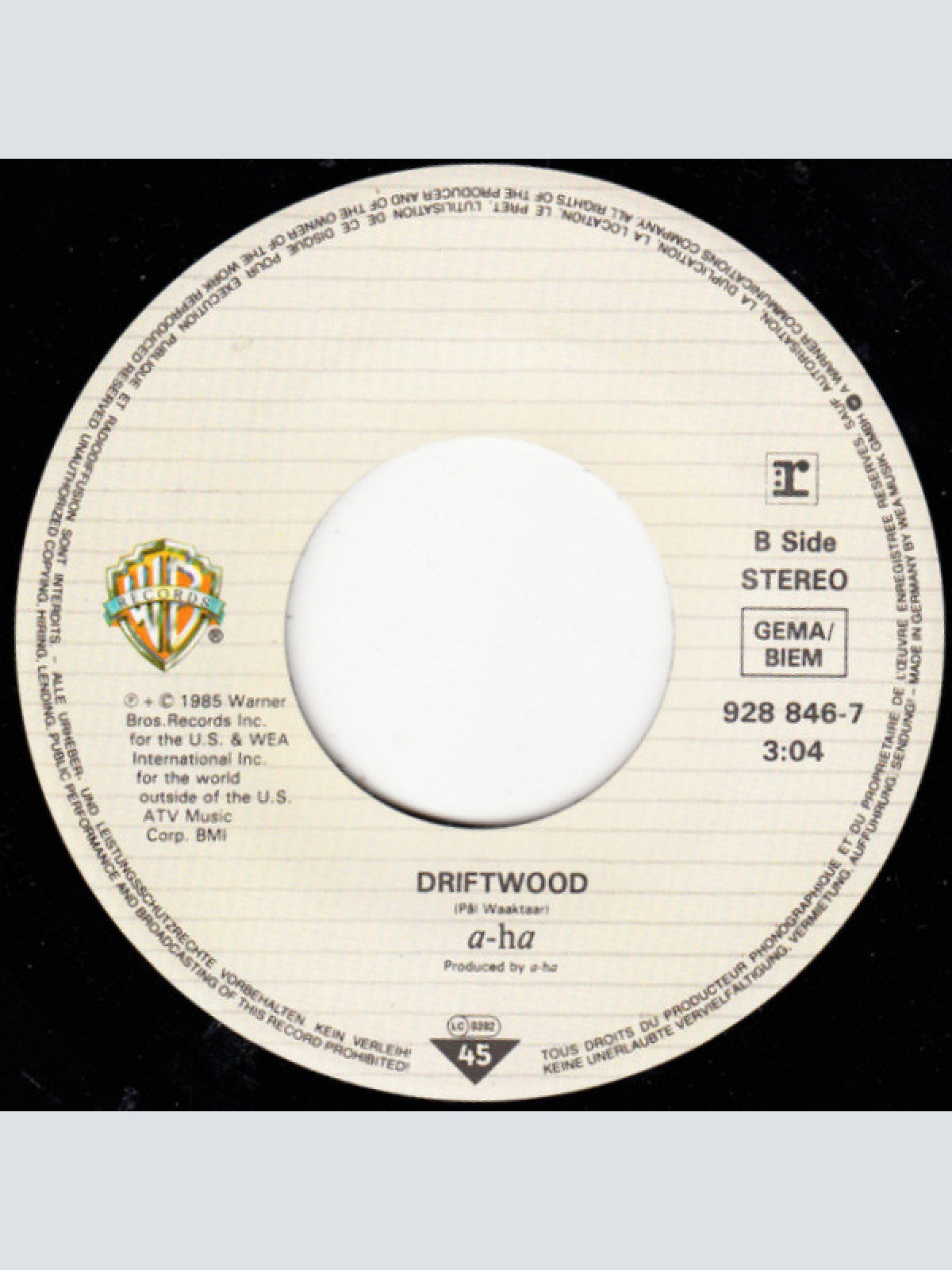 Vinyl / a-ha - The Sun Always Shines On T.V.