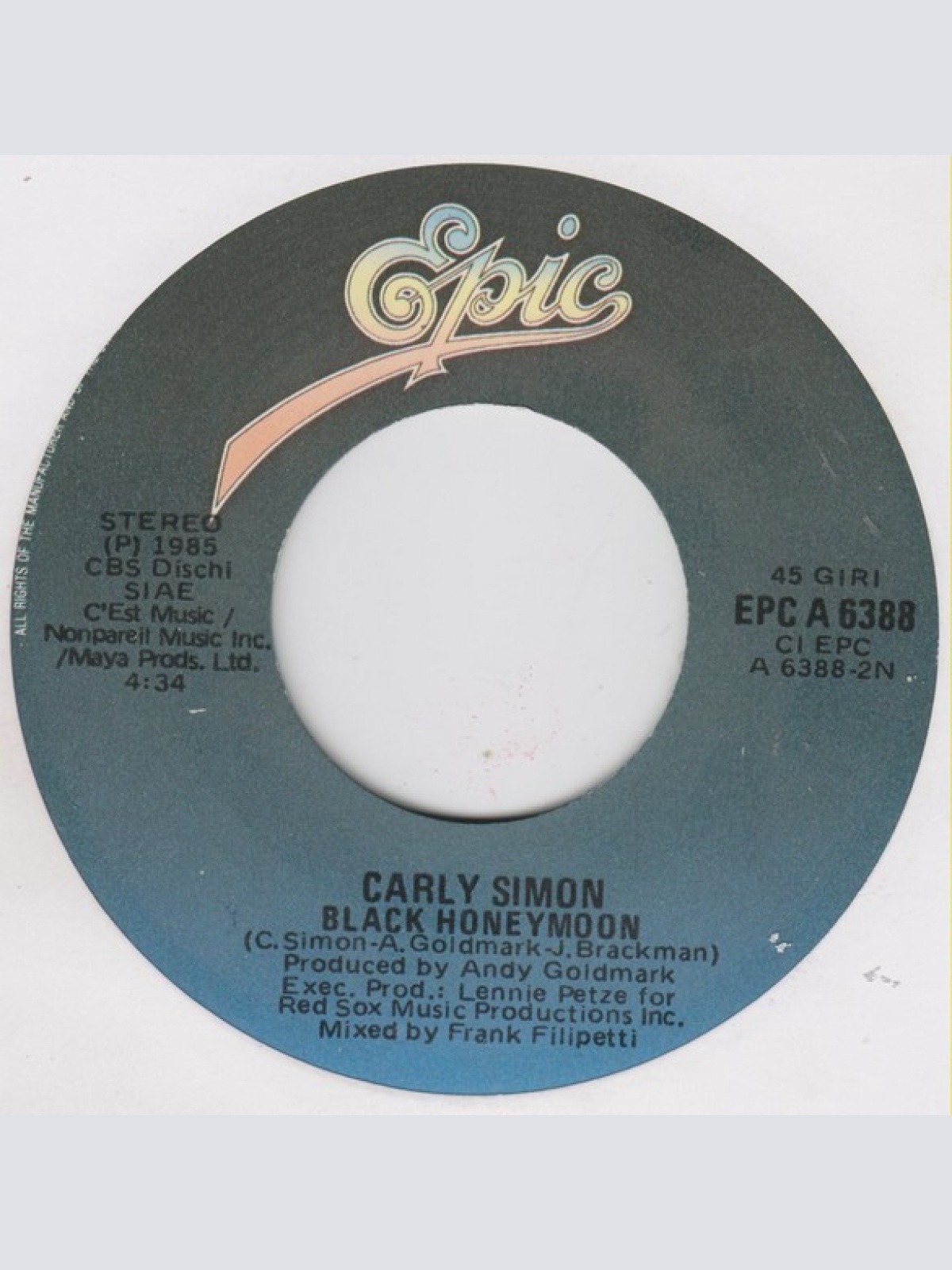 Vinyl / Carly Simon - Tired Of Being Blonde