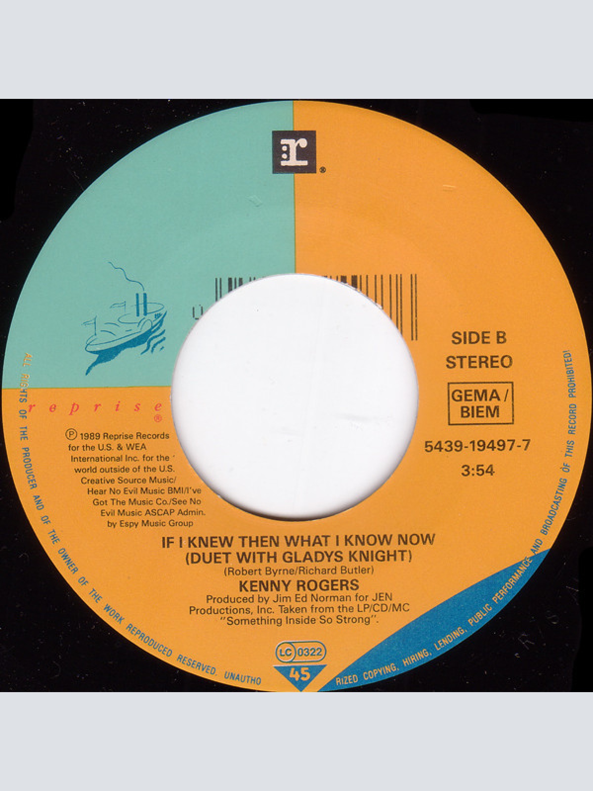 Vinyl / Kenny Rogers - What I Did For Love