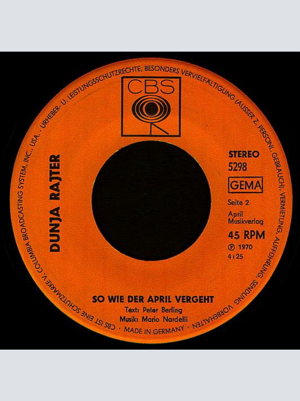 Vinyl / Dunja Rajter - Salem Aleikum (Darla Dirladada)