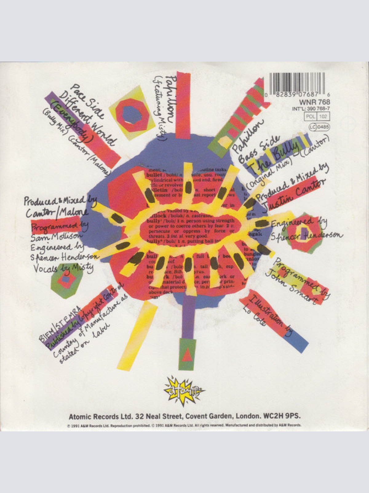 Vinyl / Papillon (2) - Different World (Everybody)