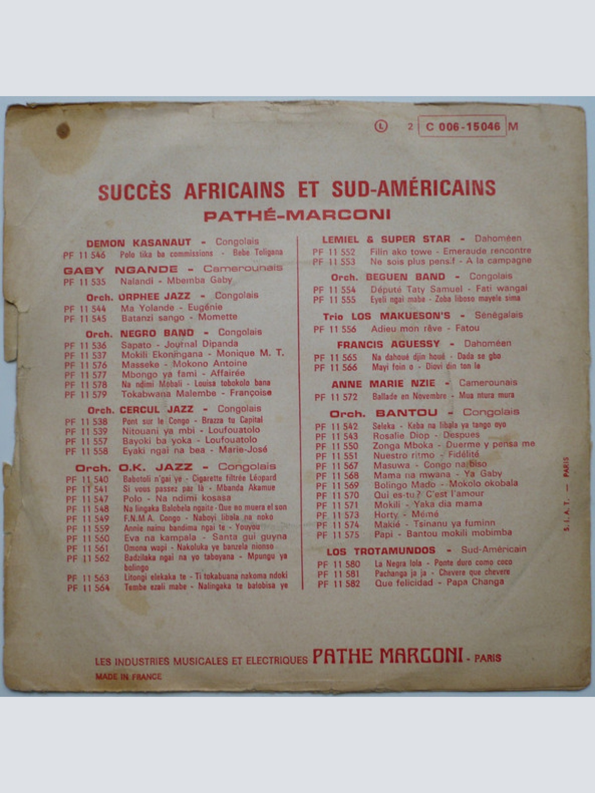 Vinyl / Orchestre Hi-Fives - Belina Mon Amour