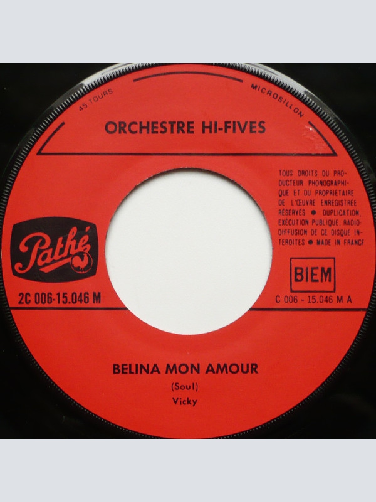 Vinyl / Orchestre Hi-Fives - Belina Mon Amour