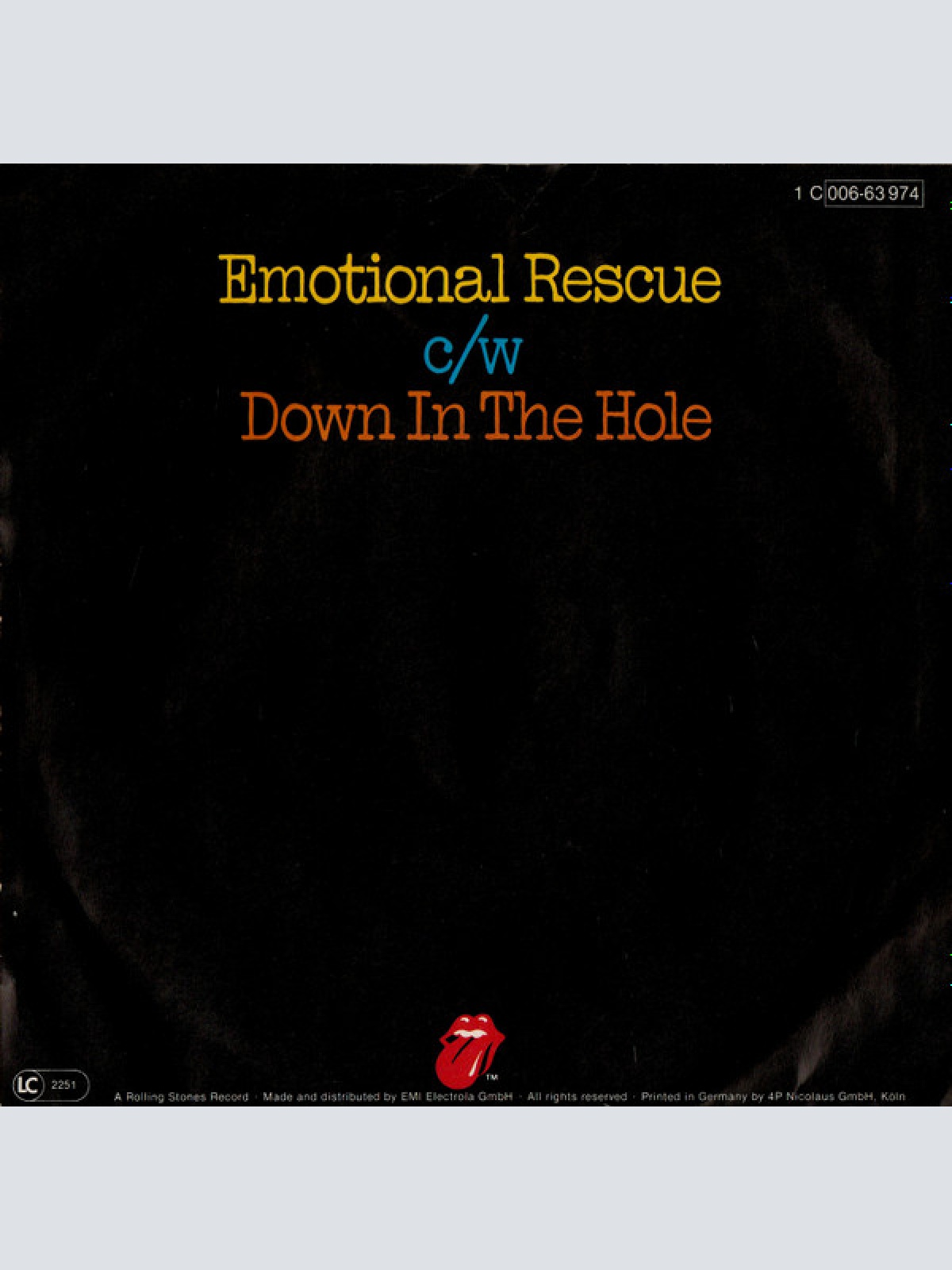 Vinyl / The Rolling Stones - Emotional Rescue