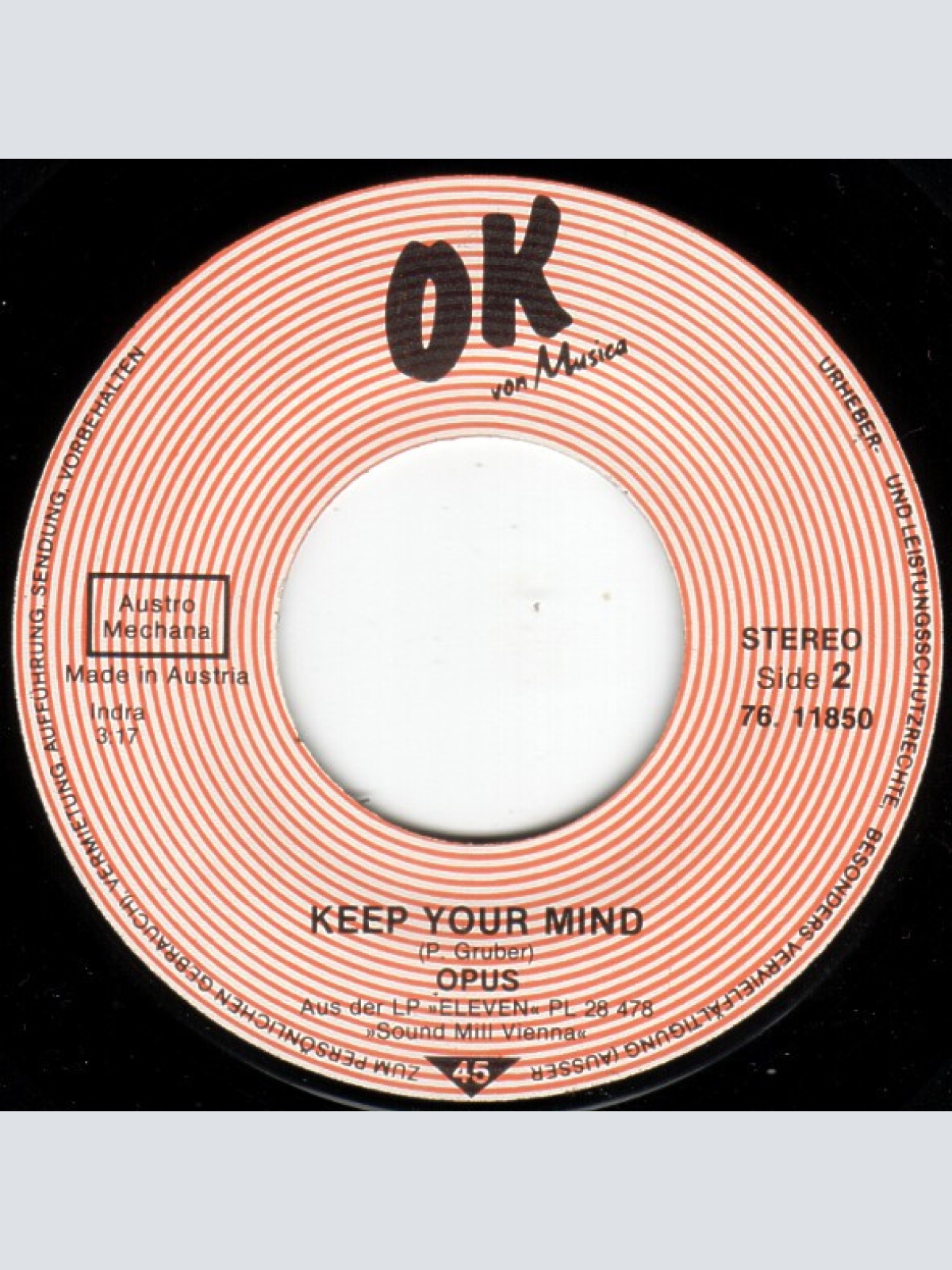 Vinyl / Opus - Eleven / Keep Your Mind