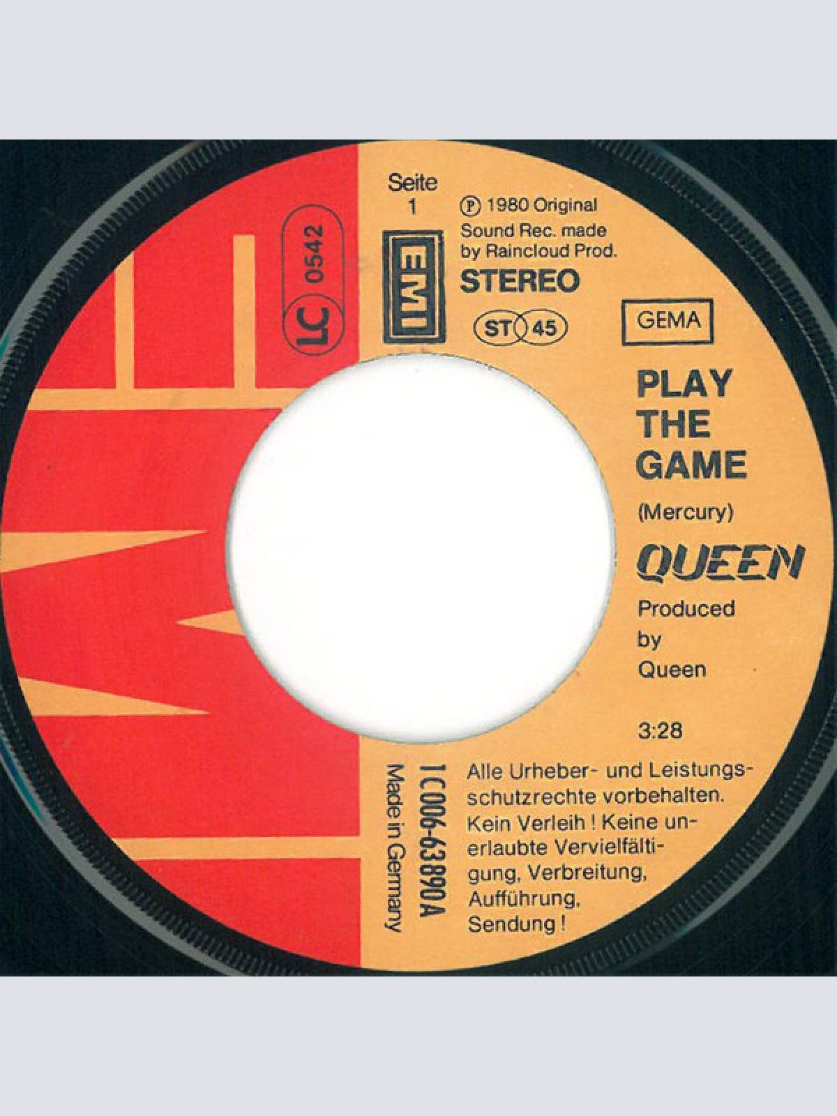 Vinyl / Queen - Play The Game