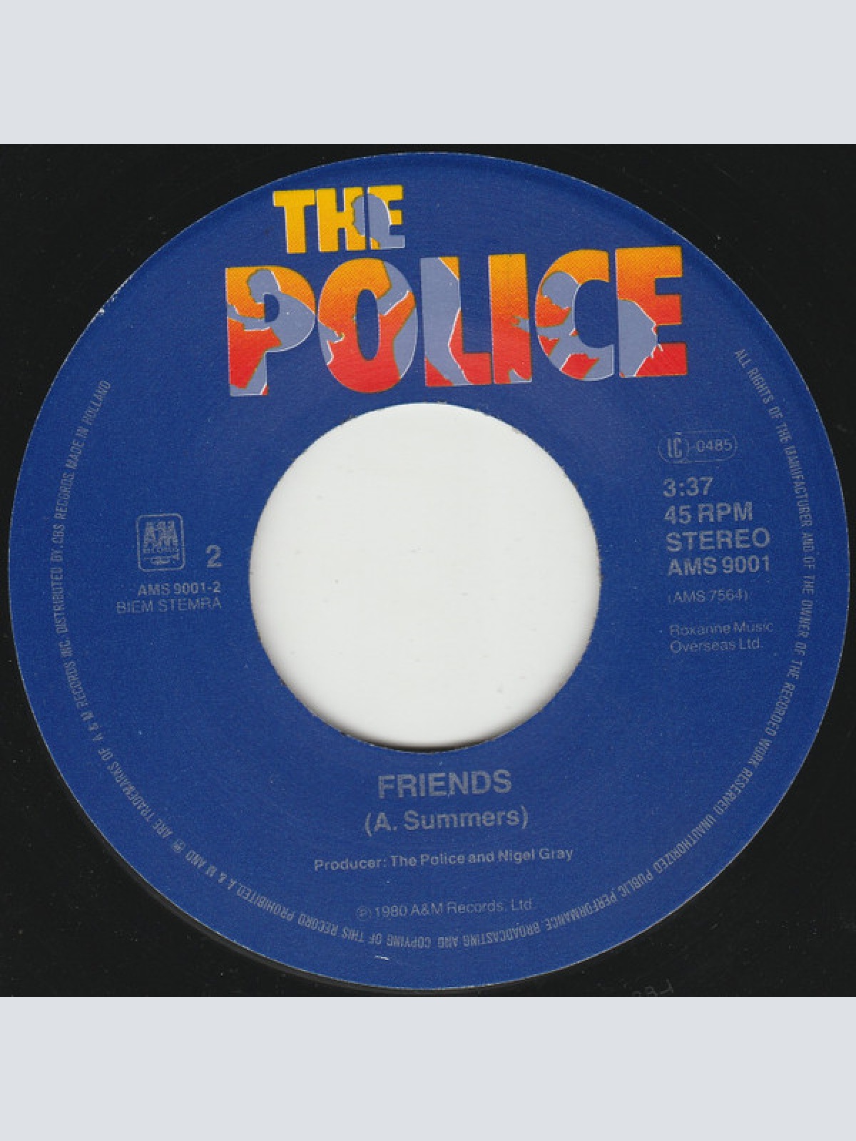 Vinyl / The Police - Don't Stand So Close To Me