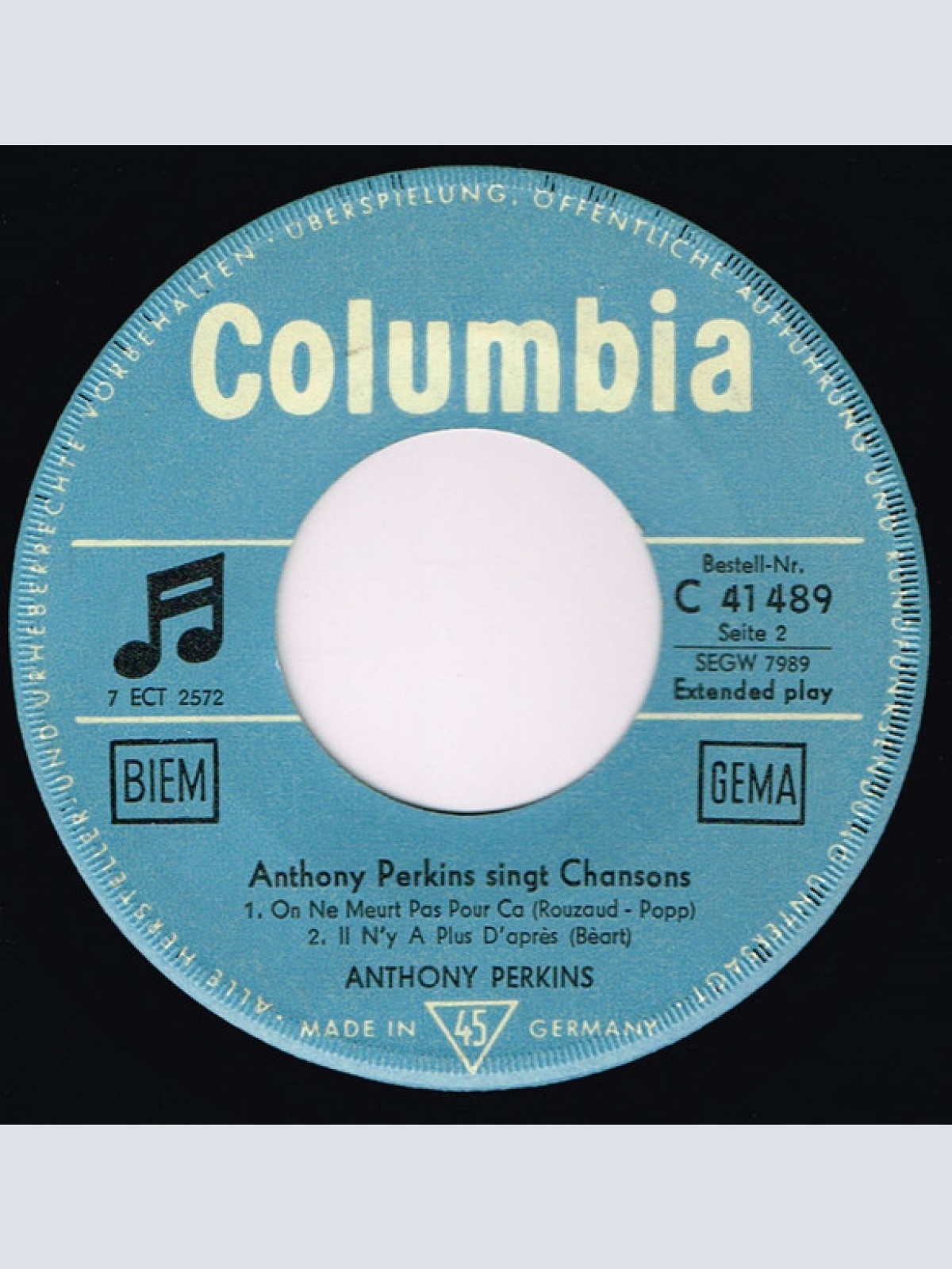 Vinyl / Anthony Perkins - Singt Chansons