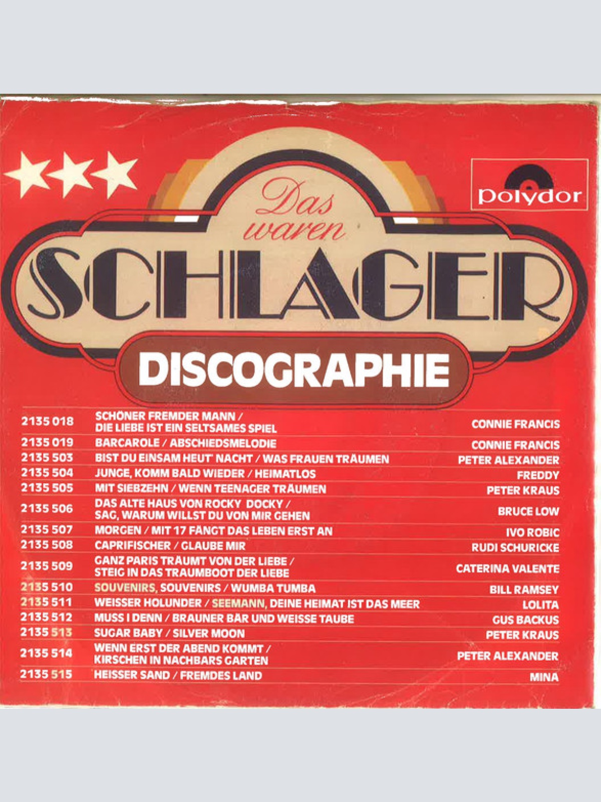 Vinyl / Peter Kraus - Sugar Baby