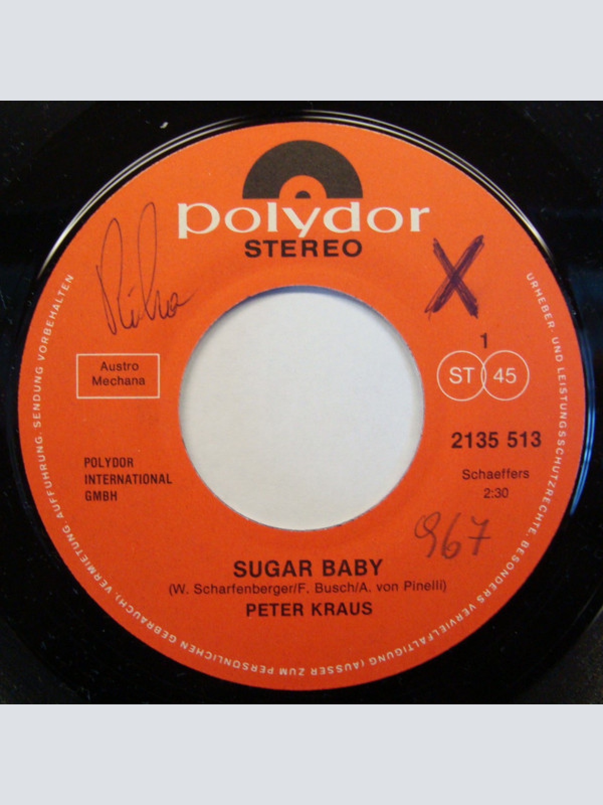 Vinyl / Peter Kraus - Sugar Baby