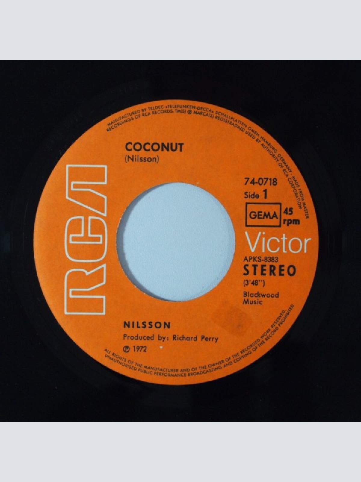 Vinyl / Nilsson* - Coconut / Down